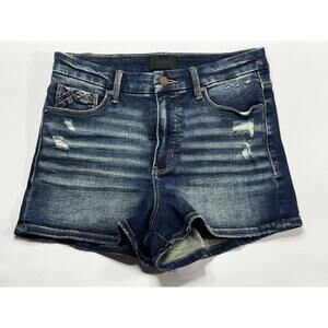 Buckle Black Women's Fit No.75 Distressed Stretch Denim Shorts - Size 27 (28x2)